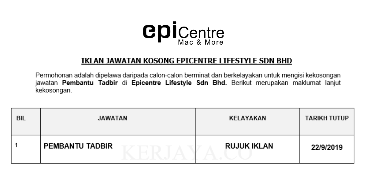 Epicentre Lifestyle Sdn Bhd