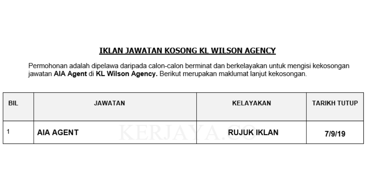KL Wilson Agency _ AIA Agent