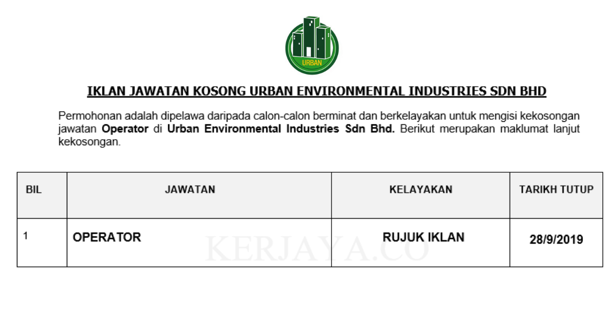Urban Environmental Industries Sdn Bhd