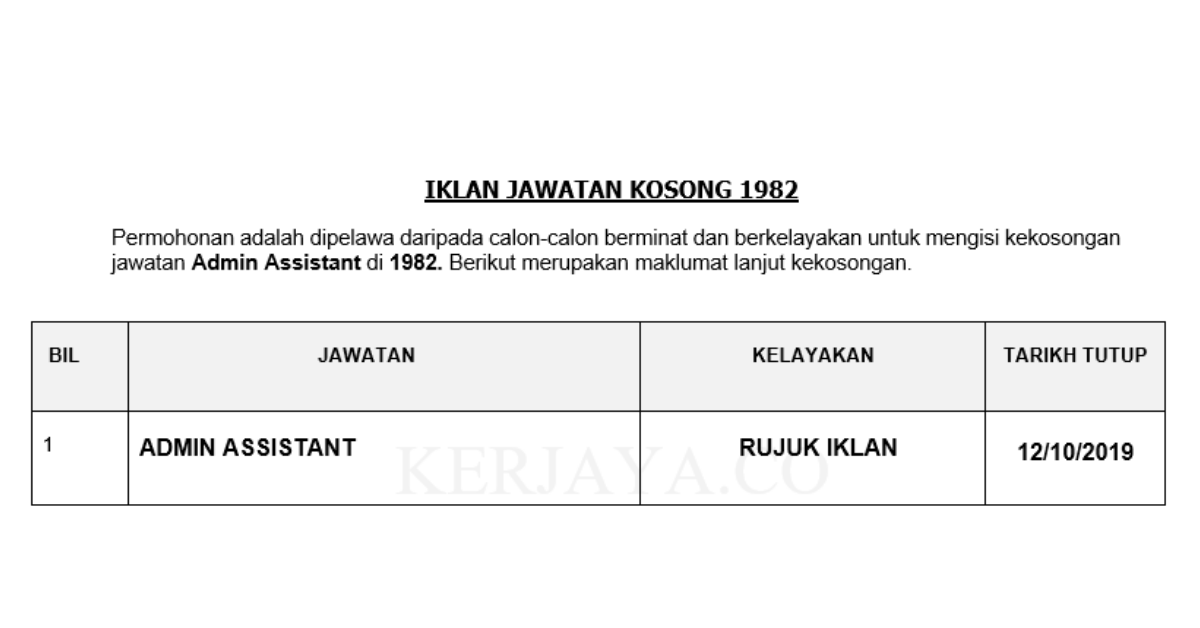 1982_ Admin Assistant