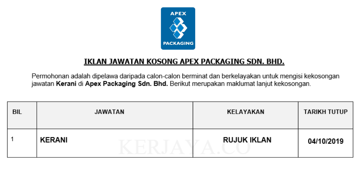 Apex Packaging Sdn. Bhd.