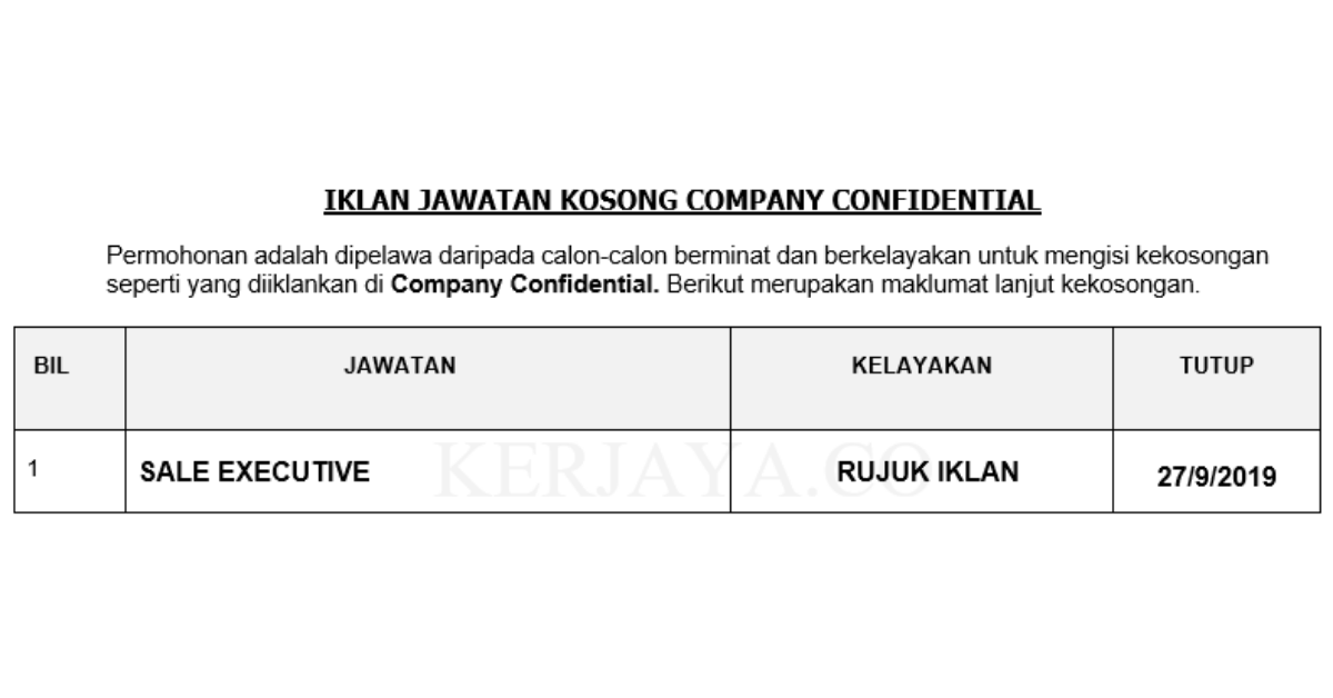 Company Confidential