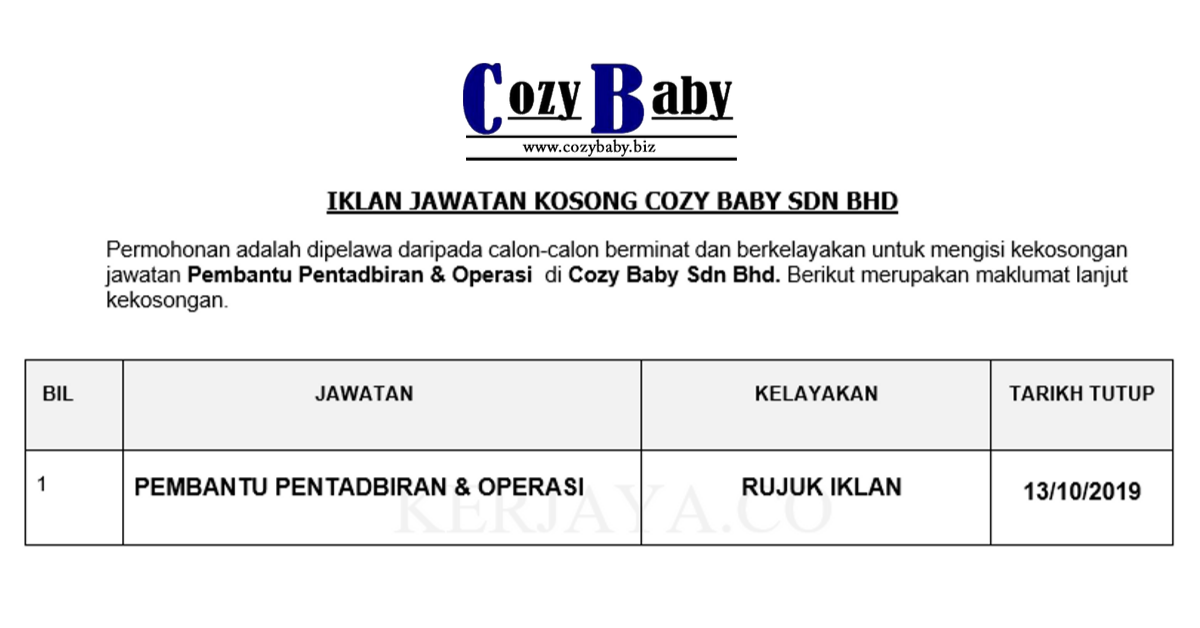 Cozy Baby Sdn Bhd