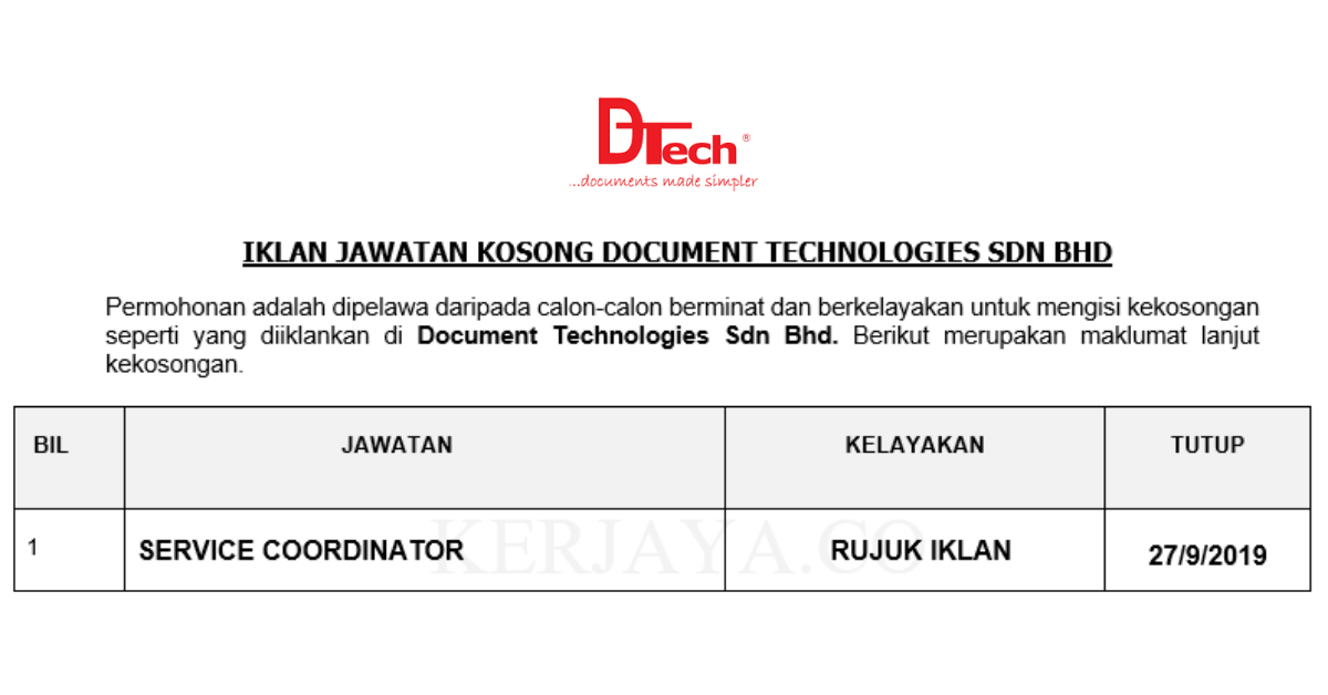 Document Technologies Sdn Bhd