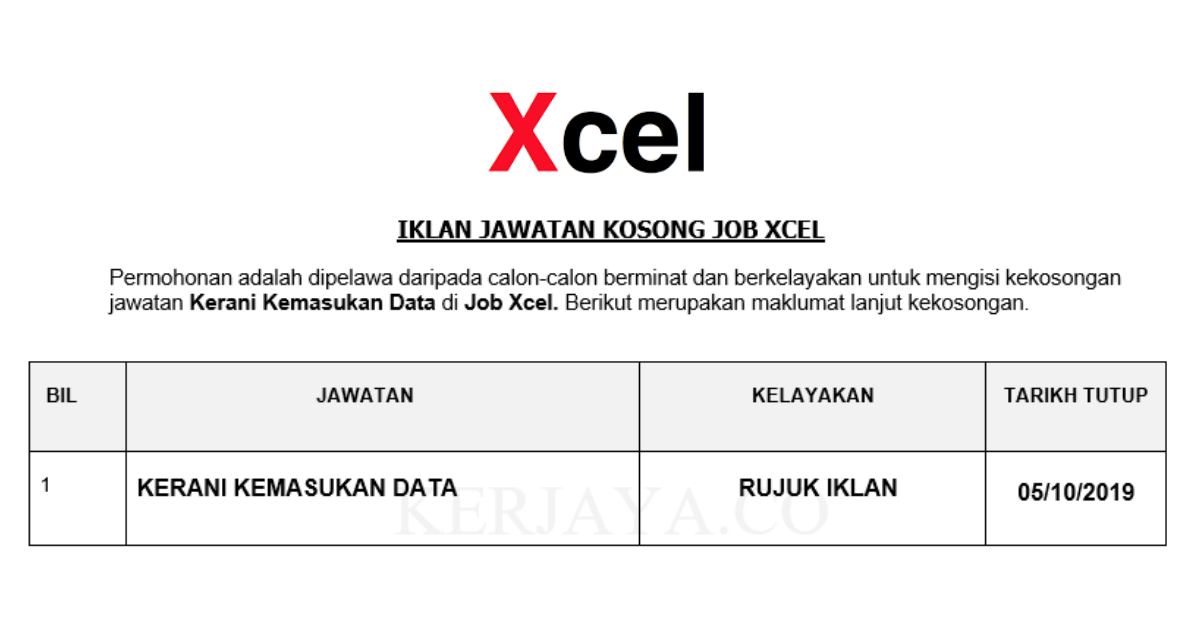 Job Xcel