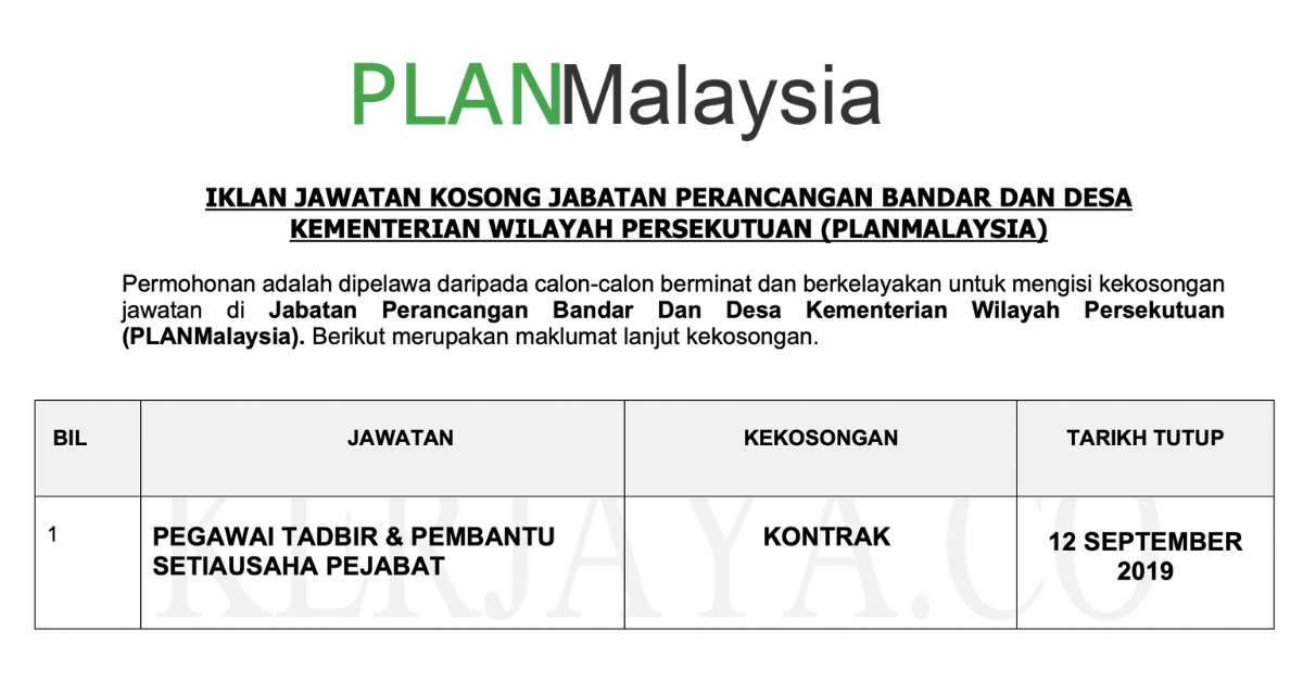 PLAN MALAYSIA