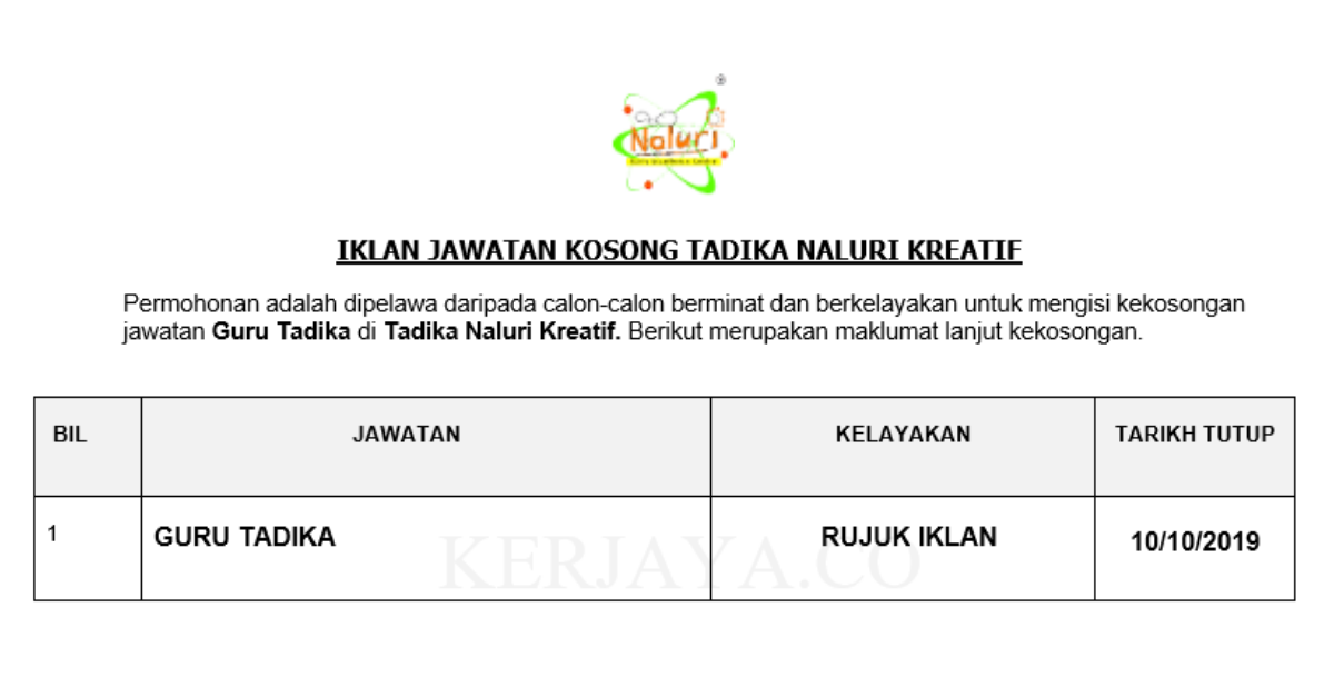 Tadika Naluri Kreatif